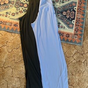 Dark gray/periwinkle straight leg yoga pants/leggings Offline Arie